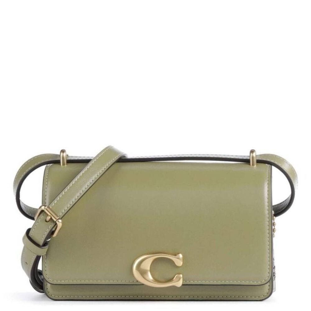 NWOT Coach Sage Green Crossbody Bag with Gold Accents